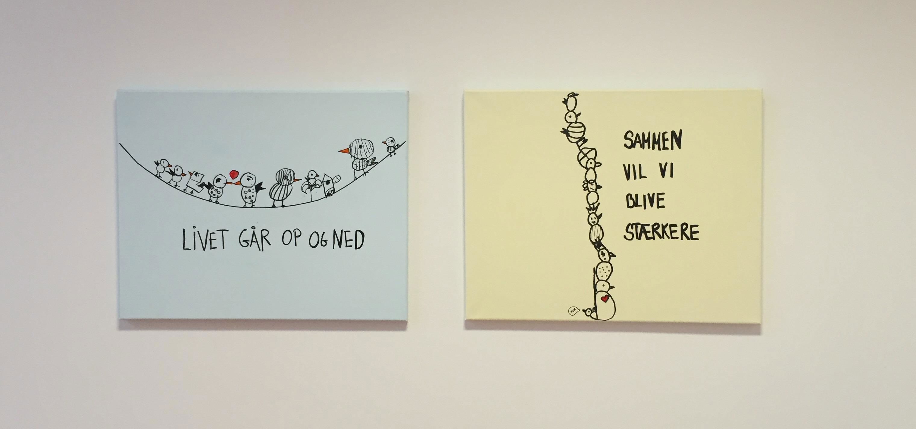 Illustrationer af Kristrup Børnehus' værdigrundlag