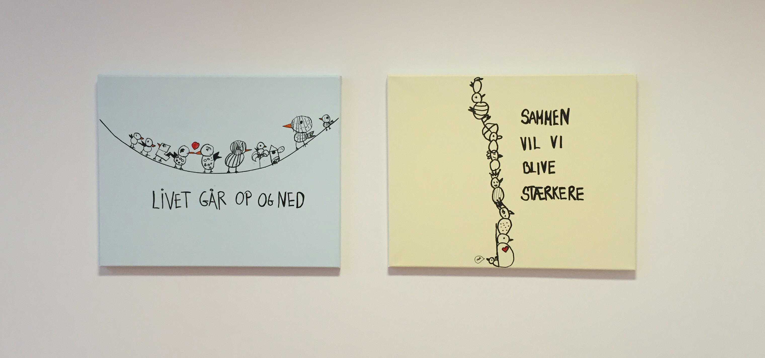 Illustrationer af Kristrup Børnehus' værdigrundlag